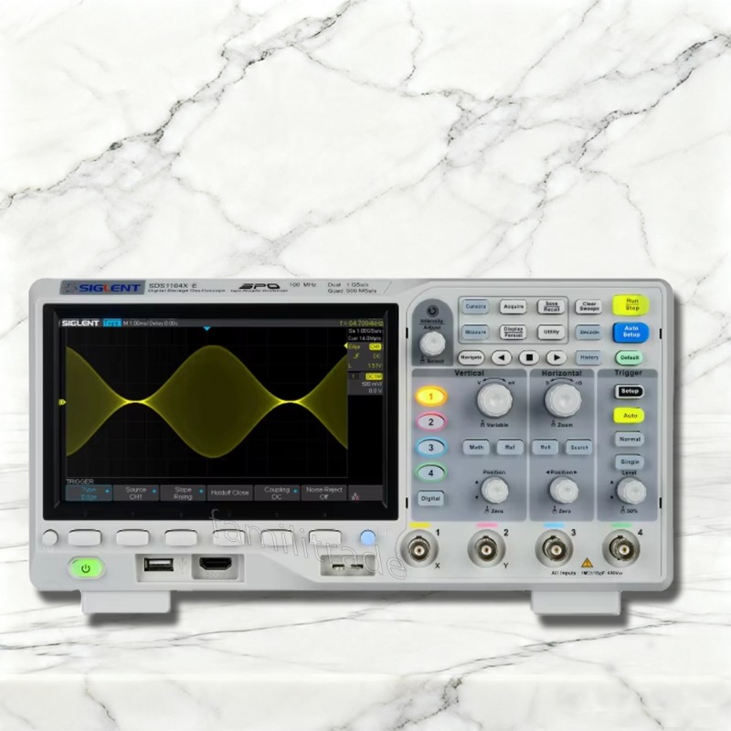 Digital Storage Oscilloscope 100Mhz 4Ch - 1PC SIGLENT SDS1104X-E 100MHz 4CH Dijital