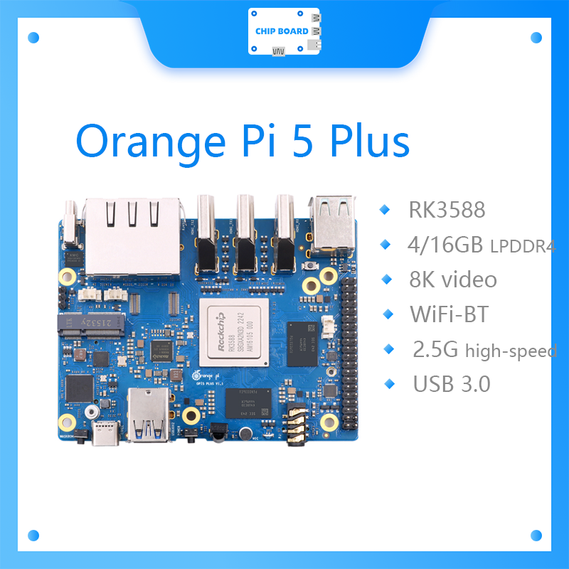 Orange Pi 5 Plus 16Gb - Turuncu Pi 5 artı tek kart