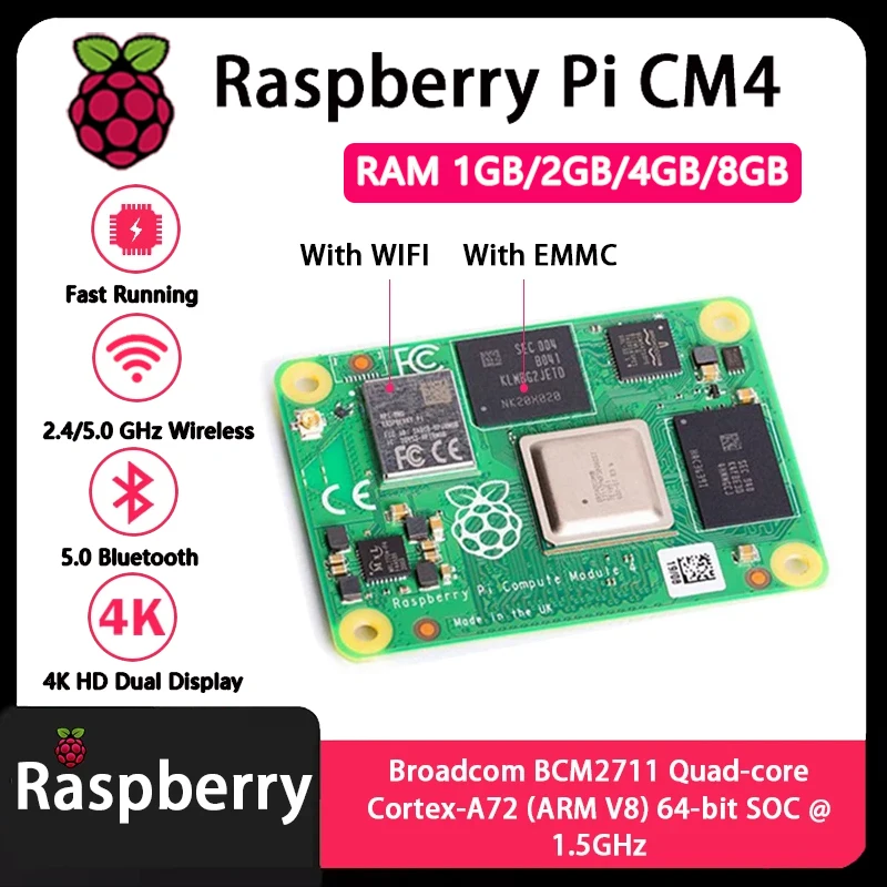 Raspberry Pi CM4 1GB/2GB/4GB/8 - Raspberry Pi Compute Module 4 8Gb 32Gb incelemesi ve fiyatı