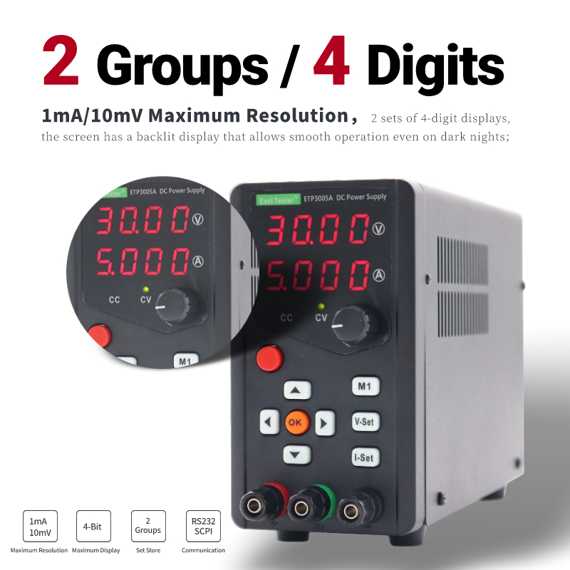 ETP6005A yüksek verimli tek ka - Programmable Dc Power Supply 60V 5A incelemesi ve fiyatı